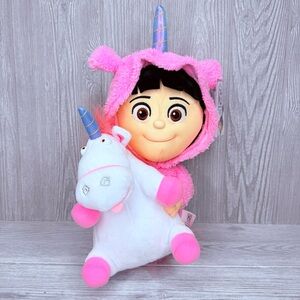 Nwt Despicable Me Agnes With Unicorn Plush Universal Studios Minions toy fluffy